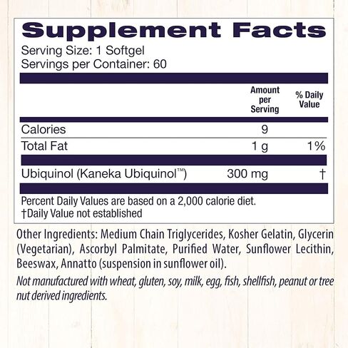 Healthy Origins Ubiquinol (Active Form of CoQ10), 300 mg - Activated Form of CoQ10 - Kaneka Ubiquinol Supplements for Heart Health & Antioxidant Support - Gluten-Free & Non-GMO - 60 Softgels in Saudi Arabia