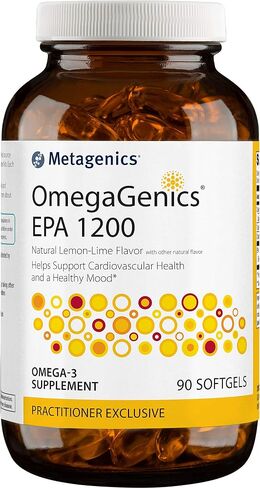 Metagenics OmegaGenics® EPA 1200 - زيت أوميغا 3 - مكمل يومي لدعم صحة القلب والأوعية الدموية والمزاج الصحي، 90 قطعة in Saudi Arabia