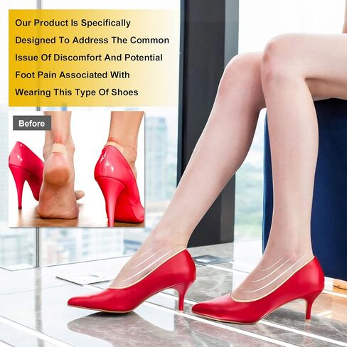 24 قطعة من وسائد النساء وحزام الكعب ومقابض الكعب العالي ووسادة رقيقة ومقابض النساء والرجال أحذية فضفاضة، أسود وبيج، بطانات كعب لاصقة in Kuwait