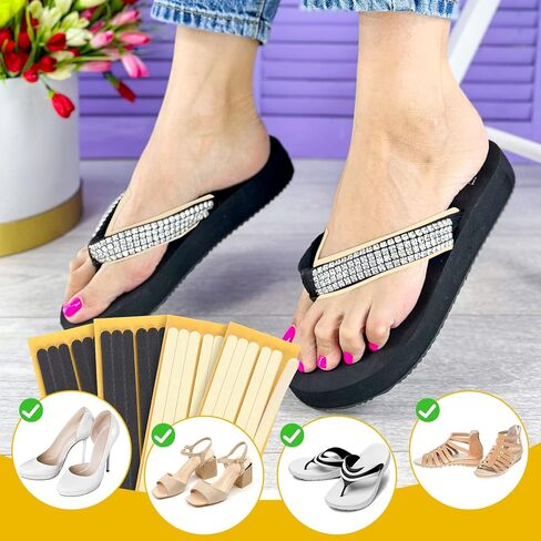 24 قطعة من وسائد النساء وحزام الكعب ومقابض الكعب العالي ووسادة رقيقة ومقابض النساء والرجال أحذية فضفاضة، أسود وبيج، بطانات كعب لاصقة in Kuwait