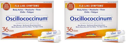 Boiron Oscillococcinum 72 جرعة من الطب المثلي للأعراض الشبيهة بالأنفلونزا (عبوتان من 36) in Saudi Arabia