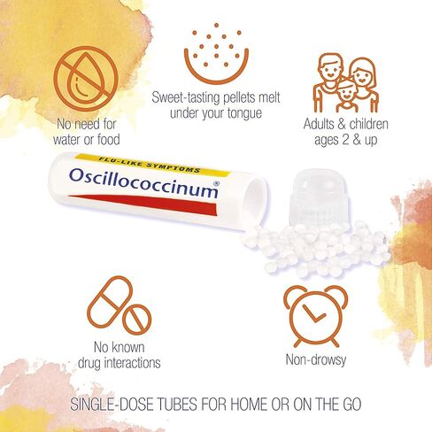 Boiron Oscillococcinum 72 جرعة من الطب المثلي للأعراض الشبيهة بالأنفلونزا (عبوتان من 36) in Saudi Arabia