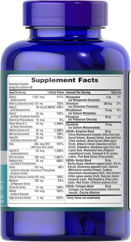 Puritan's Pride Ultra Woman 50 Plus Multivitamin Caplets with Zinc, 120 Count, White in Saudi Arabia