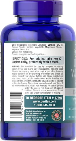 Puritan's Pride Ultra Woman 50 Plus Multivitamin Caplets with Zinc, 120 Count, White in Saudi Arabia
