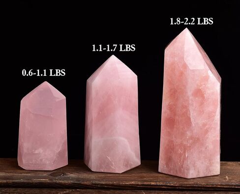AMOYSTONE African Bloodstone Obelisk Large Healing Crystal Wand Tower 6 Faceted Column Reiki Chakra Meditation Therapy Red 0.6-1.1 LBS in Kuwait