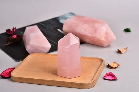 AMOYSTONE African Bloodstone Obelisk Large Healing Crystal Wand Tower 6 Faceted Column Reiki Chakra Meditation Therapy Red 0.6-1.1 LBS in Kuwait
