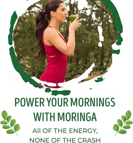Kuli Kuli Moringa Oleifera Organic Leaf Powder & Green Smoothie, 100% Pure USDA Certified & Non-GMO Moringa Powder, Great with Smoothies, Tea, and Food, 0.4 Ounce, Pack of 20 (KK_PM) in Saudi Arabia