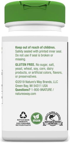 Nature's Way Premium Herbal Pau d'Arco Inner Bark, 1,090 mg per serving, 100 Capsules in Kuwait