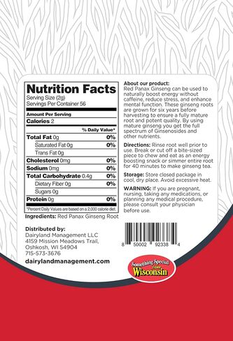 Red Panax Ginseng Root - 4 oz Pack of Korean Panax Ginseng Root - Authentic Panax Ginseng - Non-GMO, Gluten Free Ginseng Root - Ideal for Use in Soup, Tea in Kuwait