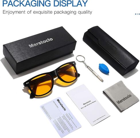 Gysnail Blue Light Blocking Computer Glasses Men/Women, Eye Fatigue Relieve & Better Sleep, Blue Blocker Gaming Glasses in Kuwait