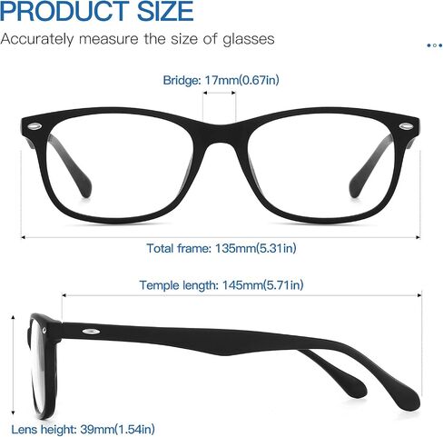 Gysnail Blue Light Blocking Computer Glasses Men/Women, Eye Fatigue Relieve & Better Sleep, Blue Blocker Gaming Glasses in Kuwait