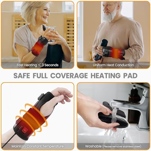 Heated Shoulder Wrap for Men Women, Electric Heating Pad Strap for Shoulder, Shoulder Heating Pad, Heated Shoulder Braces, 3 Heat Settings in Kuwait
