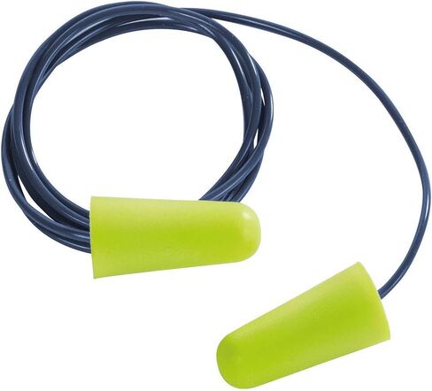 Pack of 500 Disposable, Uncorded, Foam Ear Plugs, 32db NRR, Bullet Shape, Hi-Vis Green in Kuwait