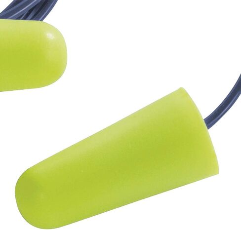 Pack of 500 Disposable, Uncorded, Foam Ear Plugs, 32db NRR, Bullet Shape, Hi-Vis Green in Kuwait