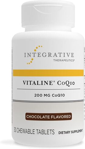 Integrative Therapeutics - Vitaline CoQ10 (200mg) - Supports Heart & Brain Health* - Chocolate Flavored - 30 Chewable Wafers in Saudi Arabia