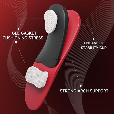 نعال داخلية لدعم قوس التهاب اللفافة الأخمصية للقدم المسطحة، والقوس العالي، وألم القدم، ونعال داخلية لتقويم آلام القوس للنساء والرجال، مقاس M in Kuwait