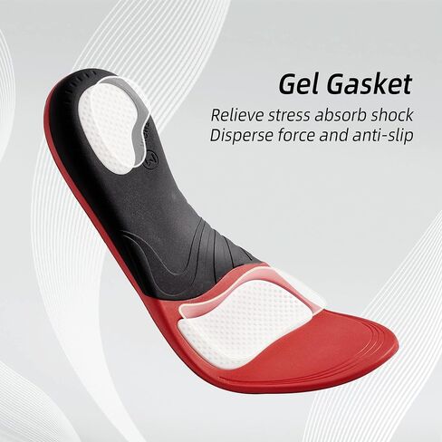 نعال داخلية لدعم قوس التهاب اللفافة الأخمصية للقدم المسطحة، والقوس العالي، وألم القدم، ونعال داخلية لتقويم آلام القوس للنساء والرجال، مقاس M in Kuwait