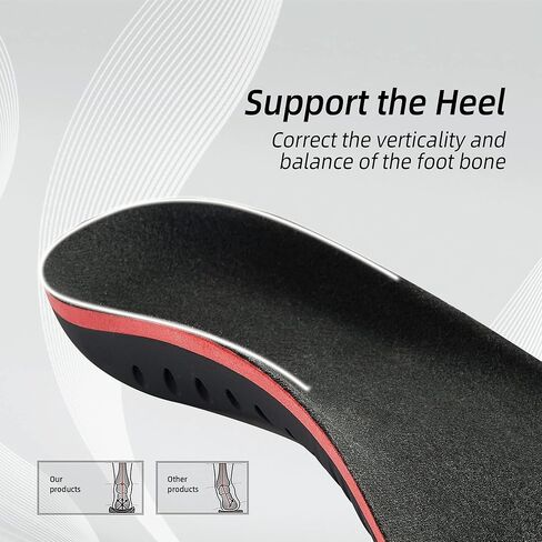 نعال داخلية لدعم قوس التهاب اللفافة الأخمصية للقدم المسطحة، والقوس العالي، وألم القدم، ونعال داخلية لتقويم آلام القوس للنساء والرجال، مقاس M in Kuwait