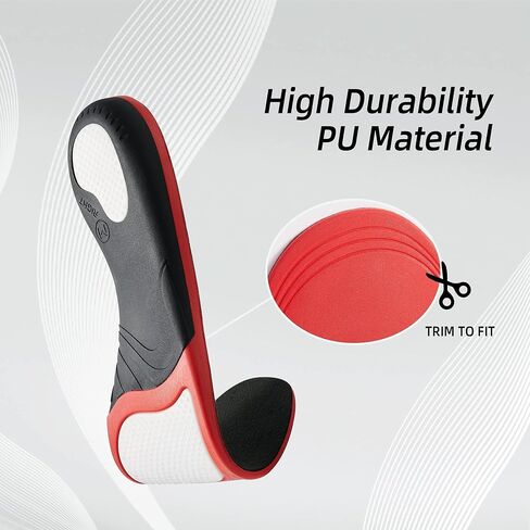 نعال داخلية لدعم قوس التهاب اللفافة الأخمصية للقدم المسطحة، والقوس العالي، وألم القدم، ونعال داخلية لتقويم آلام القوس للنساء والرجال، مقاس M in Kuwait