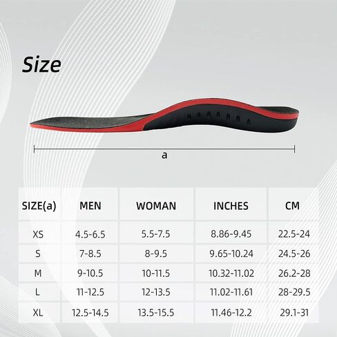 نعال داخلية لدعم قوس التهاب اللفافة الأخمصية للقدم المسطحة، والقوس العالي، وألم القدم، ونعال داخلية لتقويم آلام القوس للنساء والرجال، مقاس M in Kuwait