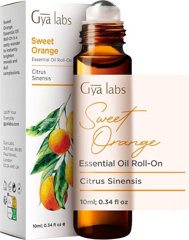 رول أون من زيت البرتقال الحلو العطري من Gya Labs (0.34 أونصة سائلة) - رائحة حلوة وحمضية in Kuwait