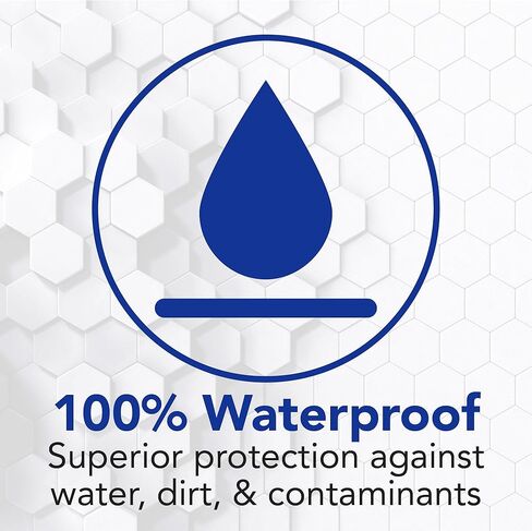 All Health Clear Waterproof Antibacterial Adhesive Bandages, 2 in x 3 1/2 in, 32 ct | Helps Prevent Infection, 100% Waterproof for First Aid and Wound Care in Kuwait