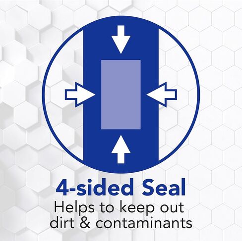 All Health Clear Waterproof Antibacterial Adhesive Bandages, 2 in x 3 1/2 in, 32 ct | Helps Prevent Infection, 100% Waterproof for First Aid and Wound Care in Kuwait