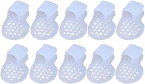 5 Pairs-Pinky Toe Cushion Splint, Gel Toe Separators, Little Toe Straightener with Loop, Pinky Toe Separators for Men Women, Prevent Blisters, Corn, Pain Relief (5 Pairs-Skin) in Kuwait