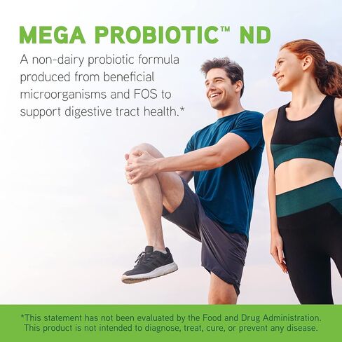 DaVinci Labs Mega Probiotic ND - مكمل بروبيوتيك خالٍ من منتجات الألبان لدعم صحة الأمعاء وصحة الجهاز الهضمي والصحة العصبية* - مع مركب بروبيوتيك غير ألبان - خالي من الغلوتين - 120 كبسولة نباتية in Saudi Arabia