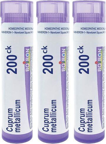Boiron Cuprum Metallicum 200ck، 80 حبة، دواء المثلية لتشنجات العضلات المفاجئة، 3 قطع in Kuwait