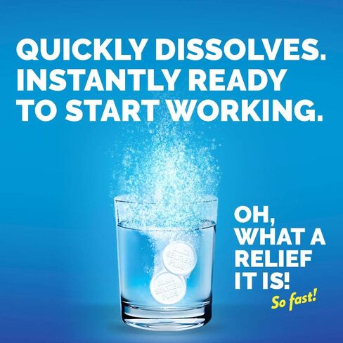 أقراص ALKA-SELTZER PLUS الفوارة الباردة غير المسببة للنعاس للبالغين الذين يعانون من احتقان الأنف والجيوب الأنفية/السعال/التهاب الحلق/الحمى/الصداع وآلام وآلام الجسم، الحمضيات، 20 قطعة (عبوة من قطعة واحدة) in Kuwait