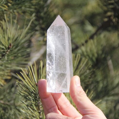 KINO Natural Amazonite Stone Blue Calcite Crystal Quartz Tower Healing Wand Point Faceted Prism Carved Stone Figurine Meditation Therapy (Amazonite) in Saudi Arabia