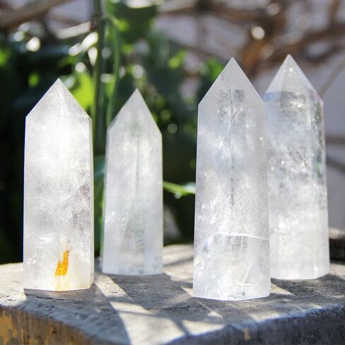 KINO Natural Amazonite Stone Blue Calcite Crystal Quartz Tower Healing Wand Point Faceted Prism Carved Stone Figurine Meditation Therapy (Amazonite) in Saudi Arabia