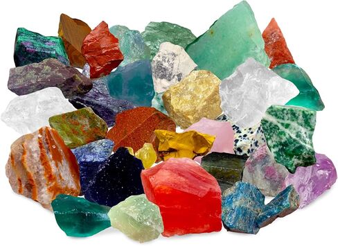 Natural Raw Crystals Rough Stone,2 lbs Natural Raw Stones Crystal Raw Natural Crystals & Rocks for Tumbling, Cabbing, Fountain Rocks, Decoration,Polishing, Wire Wrapping in Saudi Arabia