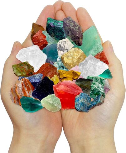Natural Raw Crystals Rough Stone,2 lbs Natural Raw Stones Crystal Raw Natural Crystals & Rocks for Tumbling, Cabbing, Fountain Rocks, Decoration,Polishing, Wire Wrapping in Saudi Arabia