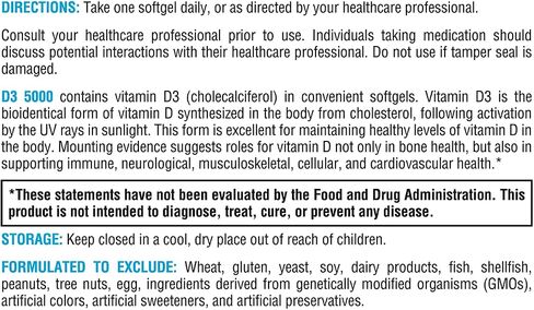 XYMOGEN D3 5000 - Bioavailable Vitamin D3 5000 IU (125 mcg) - High Potency Vitamin D Supplement to Support Immune Health, Bone + Heart Health (90 Gelatin Softgels) in Saudi Arabia
