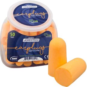 JORESTECH Safety Ultra Soft Foam Ear Plugs Orange Excellent for Noise Reduction 32dB NRR 34 dB SNR (10 pair)