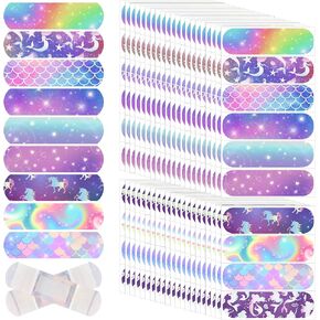 Patelai 300 Pieces Kids Bandages Bulk 10 Styles Children's Adhesive Bandages Flexible Colorful Cute Cartoon Bandages Waterproof Breathable Stickers Protection Care Cuts for Girls Boys(Spider) in Kuwait