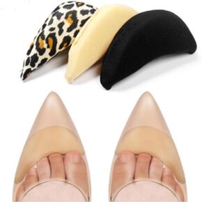 زوجان من وسادات حشو أصابع القدم، حشوات حشو أحذية قابلة لإعادة الاستخدام، حشو إسفنجي لأصابع القدم للنساء بكعب عالٍ، سدادة إصبع القدم، نصف إسفنجة، نعال للقدم، وسادات مضادة للألم، حشو أحذية in Kuwait