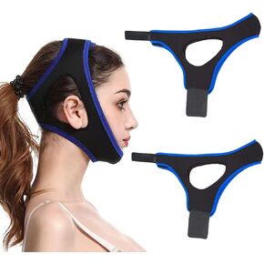 ZHEXYF Snoring Chin Strap, Breathable Flexible Anti Snoring Devices Aids Better Sleep, Snore Stopper for Men Women (2 pcs) in Saudi Arabia