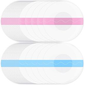 Shower Waterproof Patch Freestyle Transparent Adhesive Patches Waterproof Sensor Covers Precut Clear Protection Stickers Clear CGM Overpatch Tape Without Hole, Blue and Pink (60 Packs)