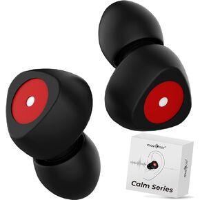 سدادات أذن ناعمة من MUSICOZY - تقليل الضوضاء بمقدار 35 ديسيبل، سدادات أذن سيليكون قابلة لإعادة الاستخدام للنوم والشخير والحفلات الموسيقية والطائرات - حماية السمع مع 10 أطراف أذن من السيليكون (XS/S/M/L) in Kuwait