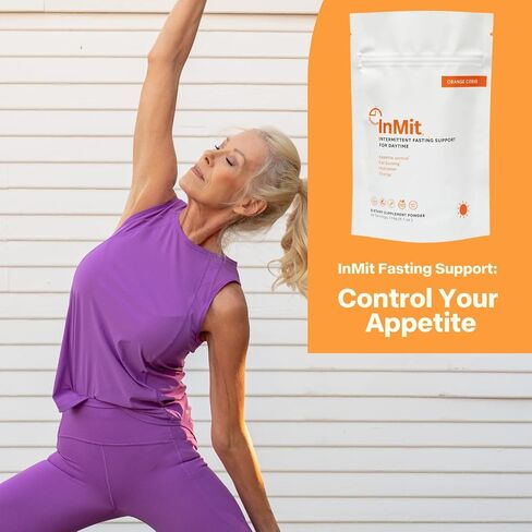 InMit Daytime Intermittent Fasting Support Drink That Provides Nourishment with 9 Essential Ingredients Electrolytes | Vegan-Friendly, Gluten-Free, Non-GMO, Dairy-Free | Orange Citrus in Saudi Arabia