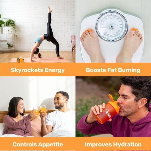 InMit Daytime Intermittent Fasting Support Drink That Provides Nourishment with 9 Essential Ingredients Electrolytes | Vegan-Friendly, Gluten-Free, Non-GMO, Dairy-Free | Orange Citrus in Saudi Arabia