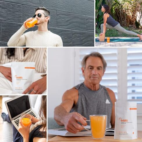 InMit Daytime Intermittent Fasting Support Drink That Provides Nourishment with 9 Essential Ingredients Electrolytes | Vegan-Friendly, Gluten-Free, Non-GMO, Dairy-Free | Orange Citrus in Saudi Arabia