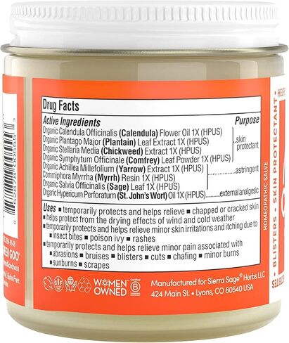Green Goo First Aid salve, All-Natural Cream for Healing Cuts, Scrapes, Blisters, Chafing, Sunburns & More, 4 Oz in Kuwait