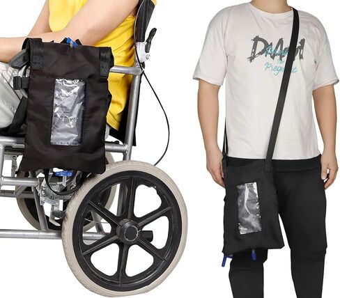 غطاء حقيبة البول مع غطاء حقيبة القسطرة القابل للفصل، حامل كونسيلر للبطن من فولي قسطرة مع إبزيم سريع الفك حزام فخذ، مقاوم للماء. in Kuwait