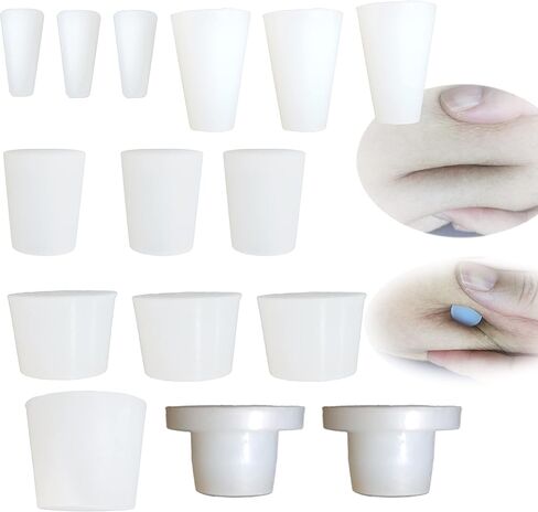 15 قطعة (6 قطع احجام مختلفة) من جليدليو من السيليكون اللين لشد البطن لشفط الدهون او اصلاح الفتق السري، 6 قطع (عبوة من 1)، (cdg005) in Kuwait