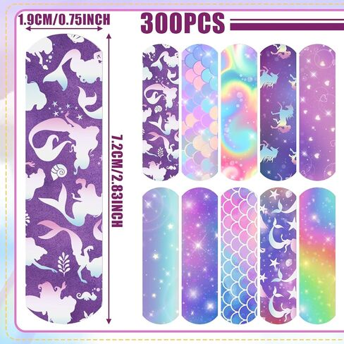 Patelai 300 Pieces Kids Bandages Bulk 10 Styles Children's Adhesive Bandages Flexible Colorful Cute Cartoon Bandages Waterproof Breathable Stickers Protection Care Cuts for Girls Boys(Spider) in Kuwait