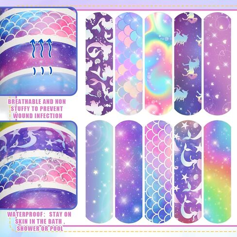 Patelai 300 Pieces Kids Bandages Bulk 10 Styles Children's Adhesive Bandages Flexible Colorful Cute Cartoon Bandages Waterproof Breathable Stickers Protection Care Cuts for Girls Boys(Spider) in Kuwait